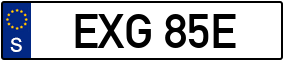 Truck License Plate